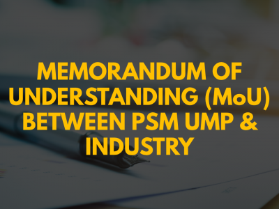 Memorandum of Understanding (MoU) Work Based Learning (WBL) between Pusat Sains Matematik UMP and Companies Commission of Malaysia (SSM)